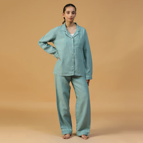 Linen Womens Night Suits